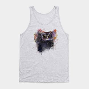 owl watercolor Tank Top